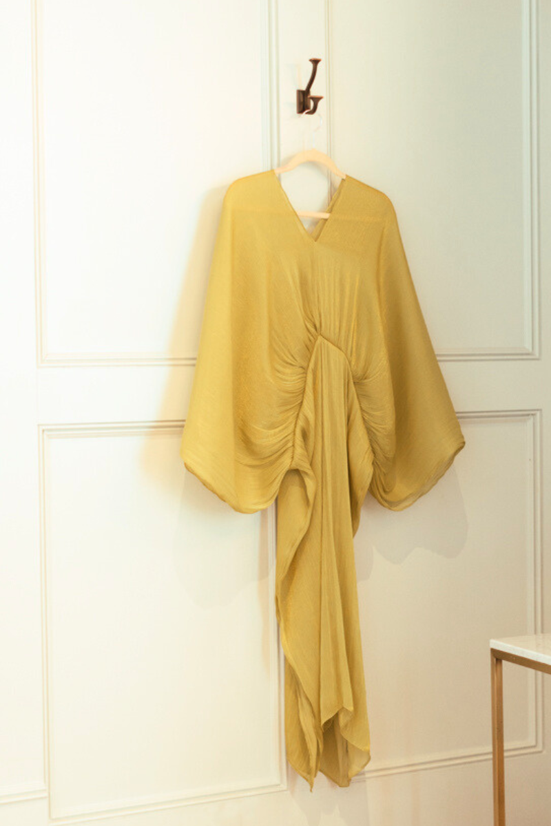 Luxe Kimono Dress In White