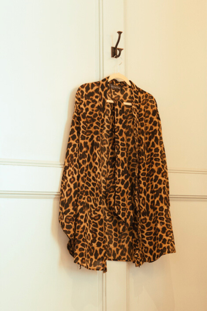 Lolita Leopard Print Robe - Heiress Gems