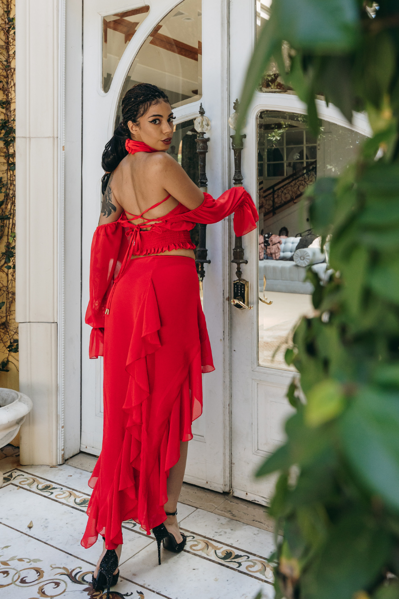 The Rodeo Drive Set in Scarlet