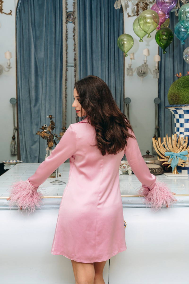 The Soft Prestige Mini Dress Baby Pink