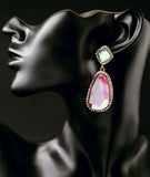 Rose Dangle Earrings - Heiress Gems