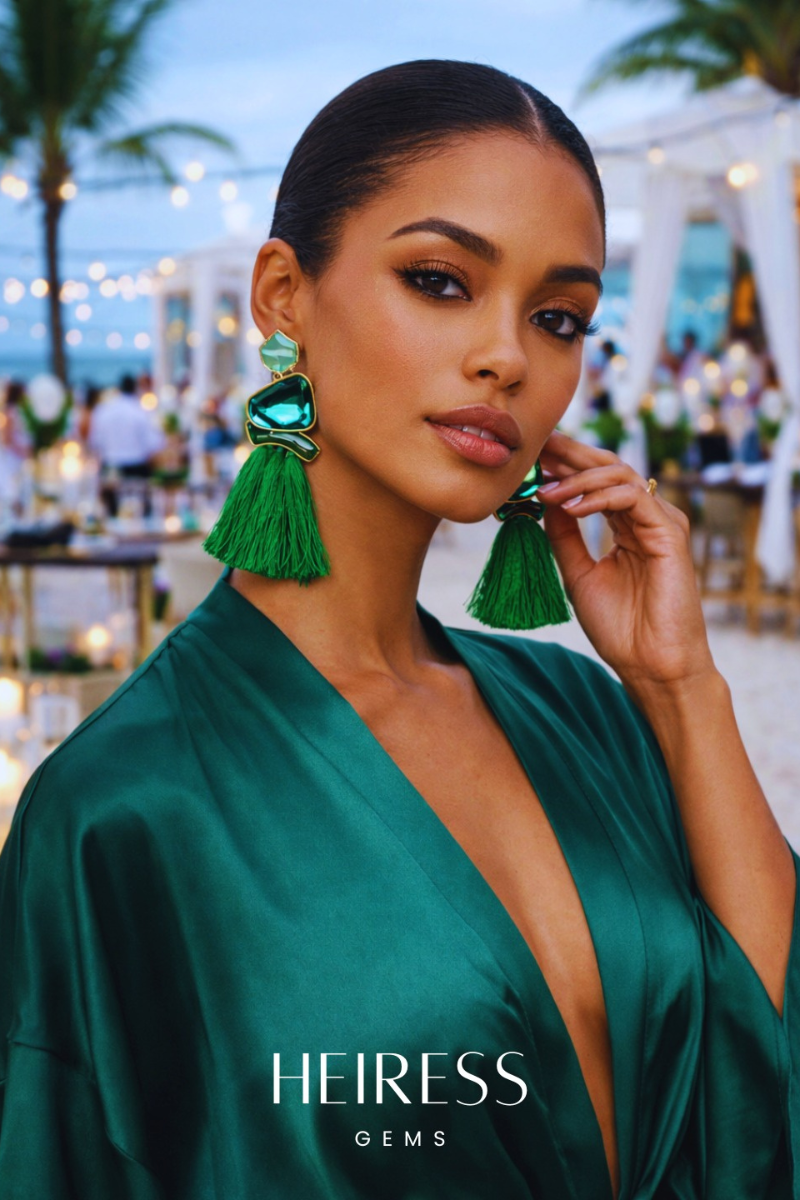 Goddess Drop Earrings - Heiress Gems