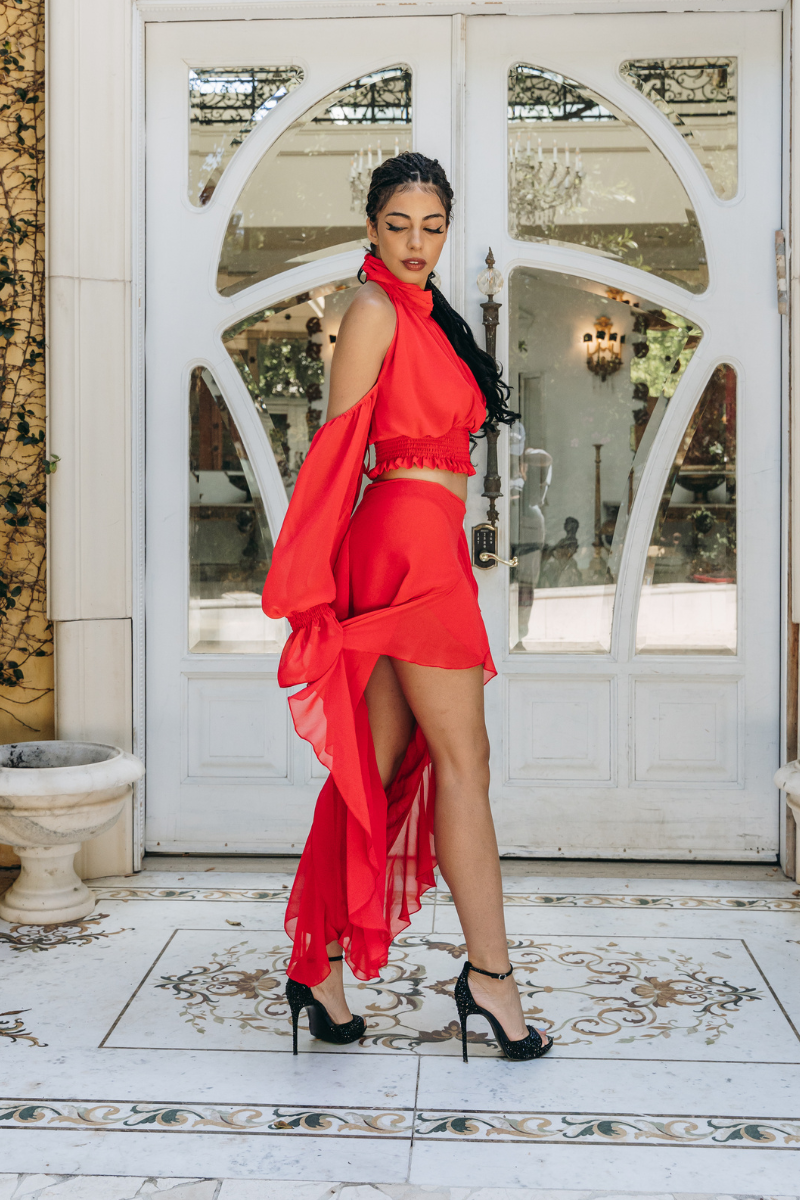 The Rodeo Drive Set in Scarlet