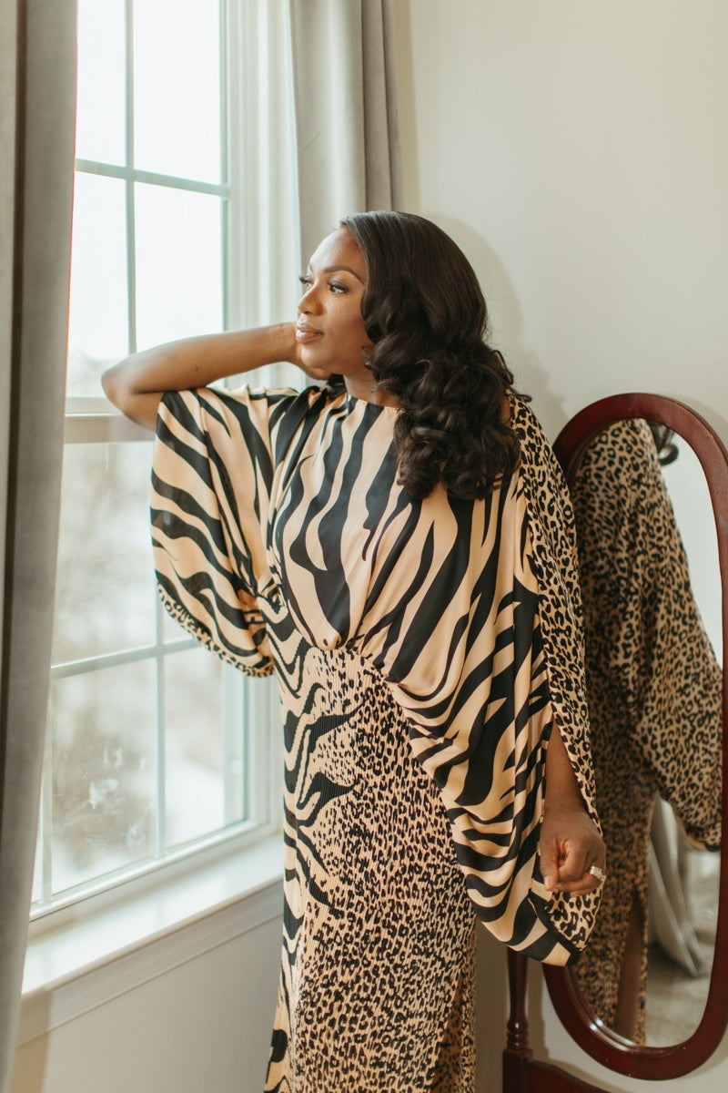 Crowned in Legacy Kimono Dress - Heiress Gems