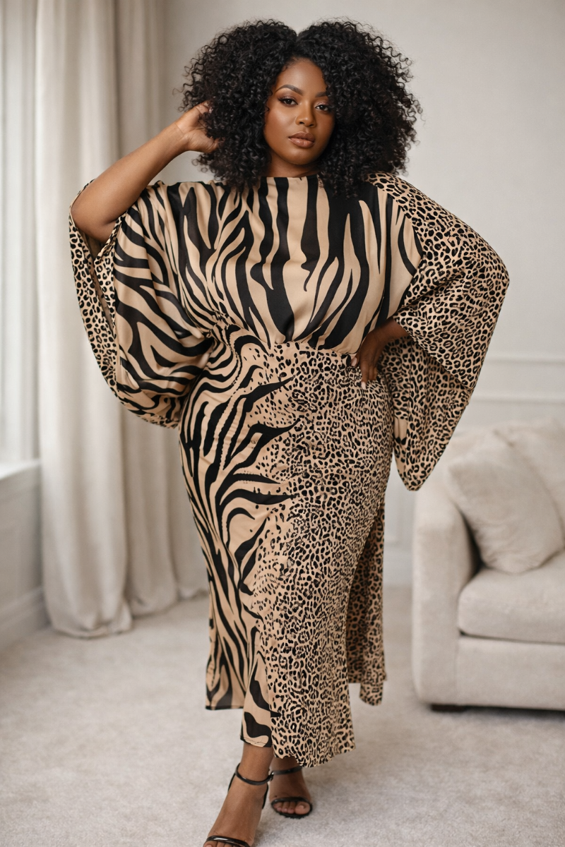 Crowned in Legacy Kimono Dress