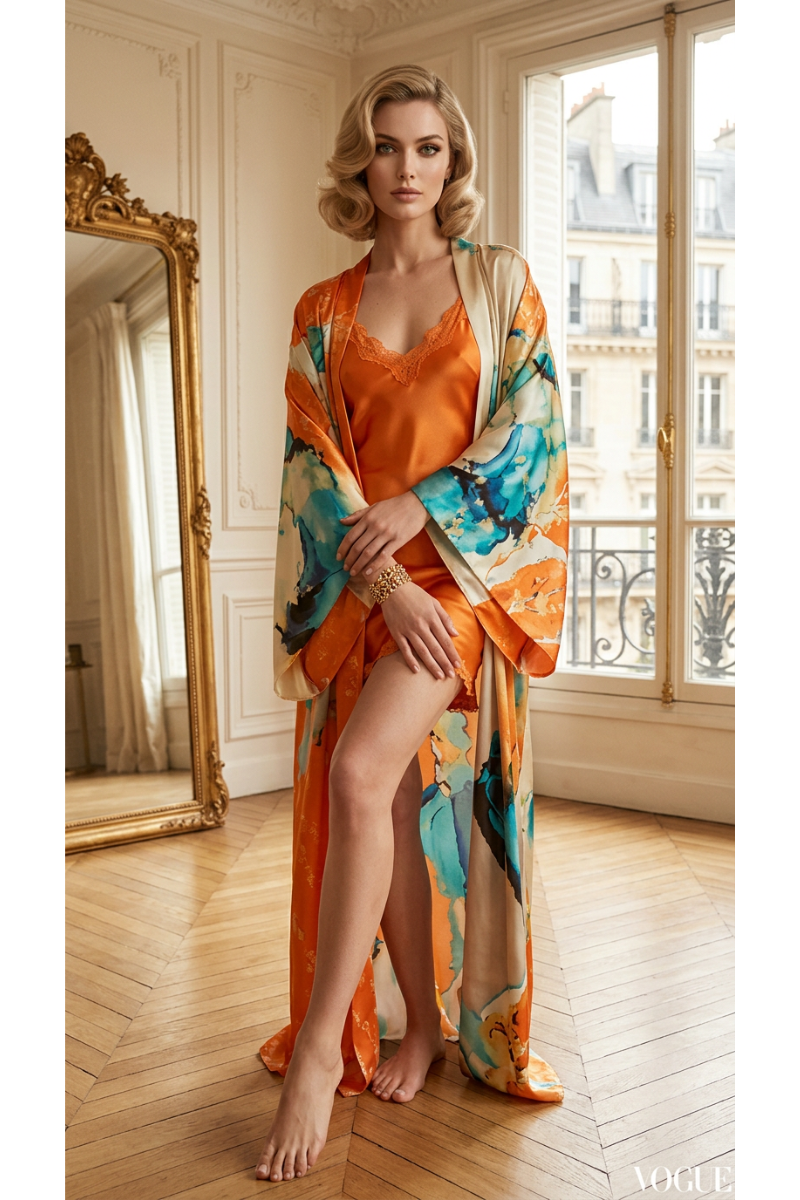 Orange Mimosa Slip Dress