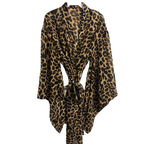 Lolita Leopard Print Robe - Heiress Gems