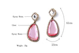 Rose Dangle Earrings - Heiress Gems